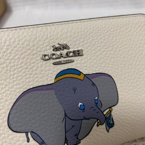 NEW Disney X Coach Medium Zip Around Wallet With Dumbo - Picture 5 of 10